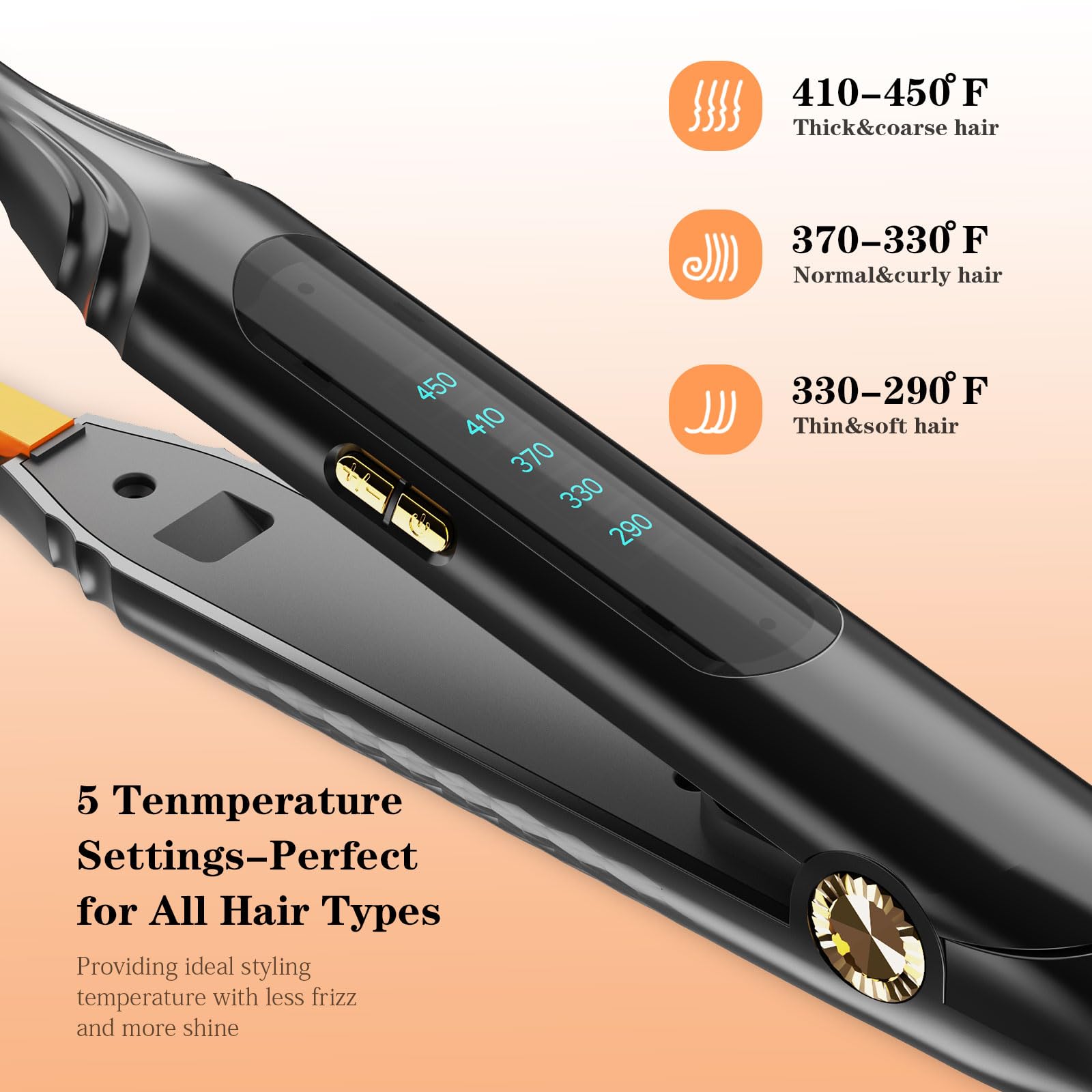 Amazon.com : Ficzcfy Pencil Flat Iron 3/10'' Small Flat Irons for